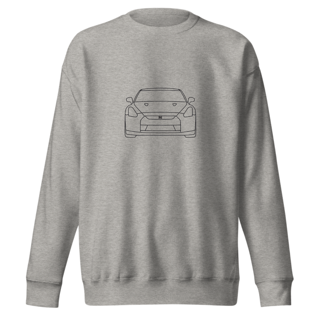 NAISKA Nissan GTR Line-Art Premium Sweatshirt