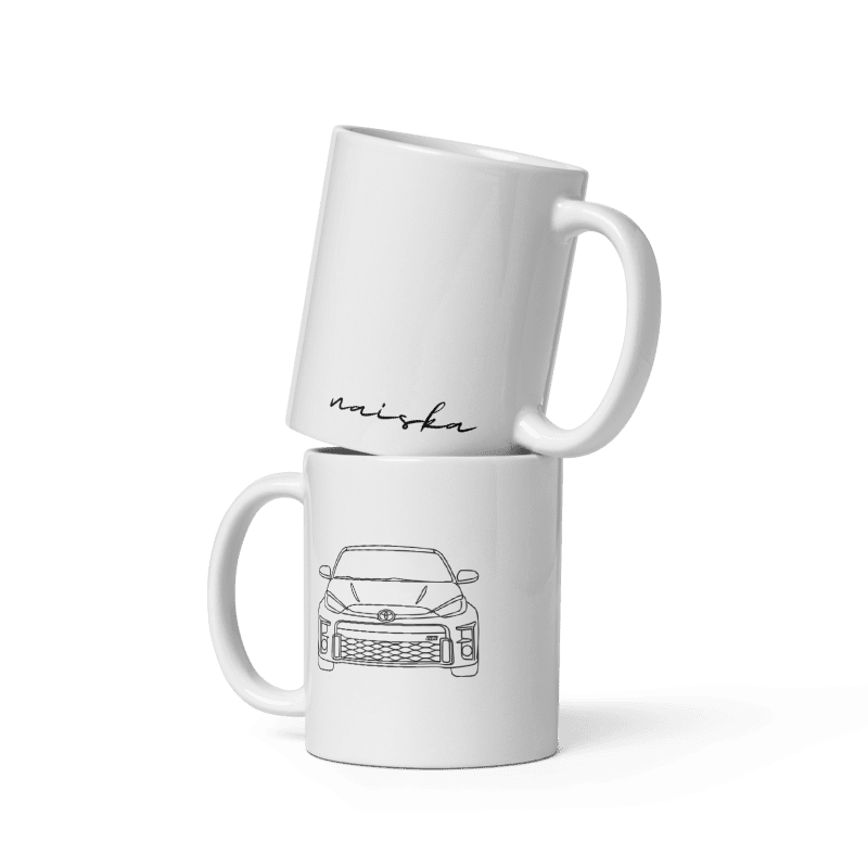 NAISKA Toyota Yaris GR Line-Art Mug