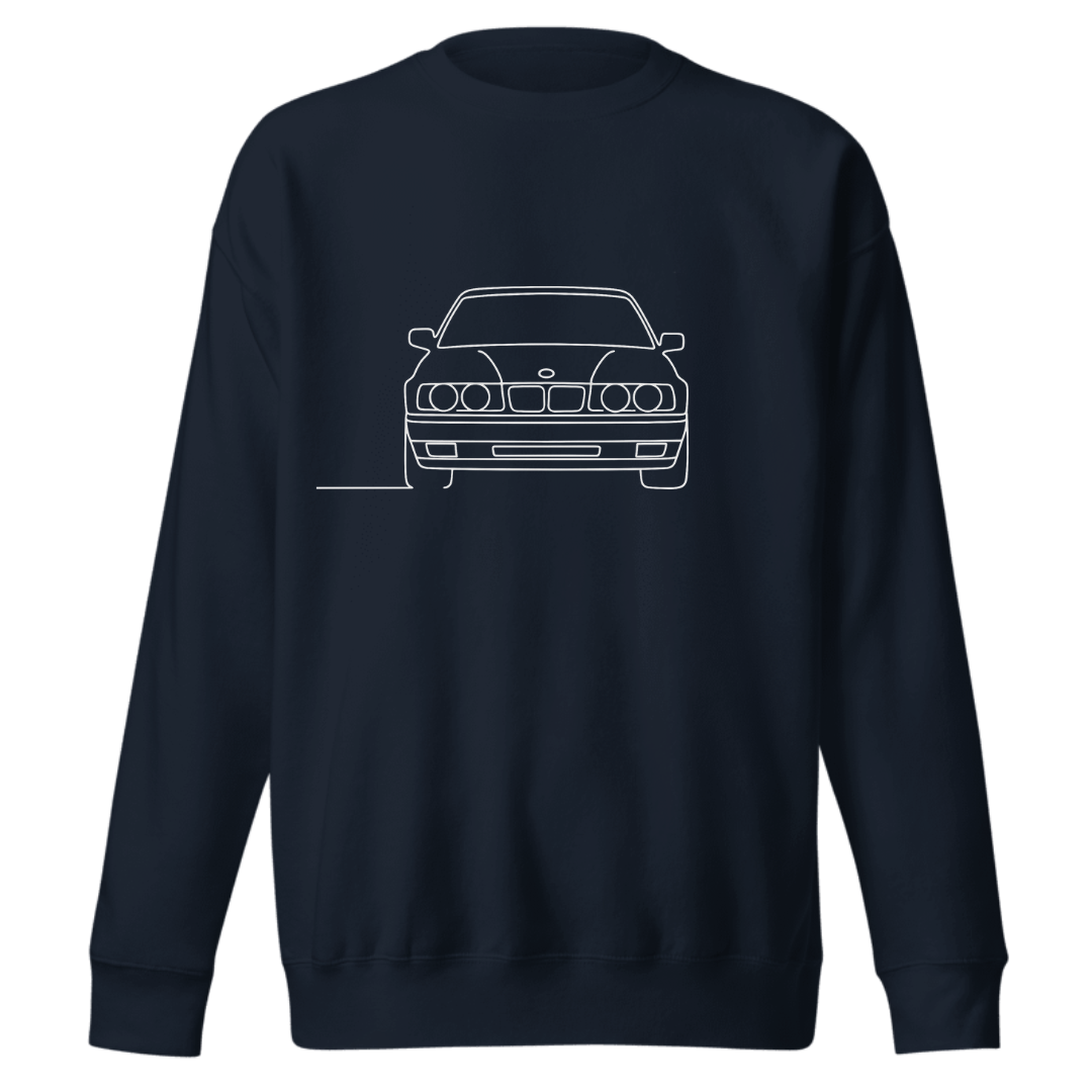 NAISKA BMW E34 Line-Art Premium Sweatshirt