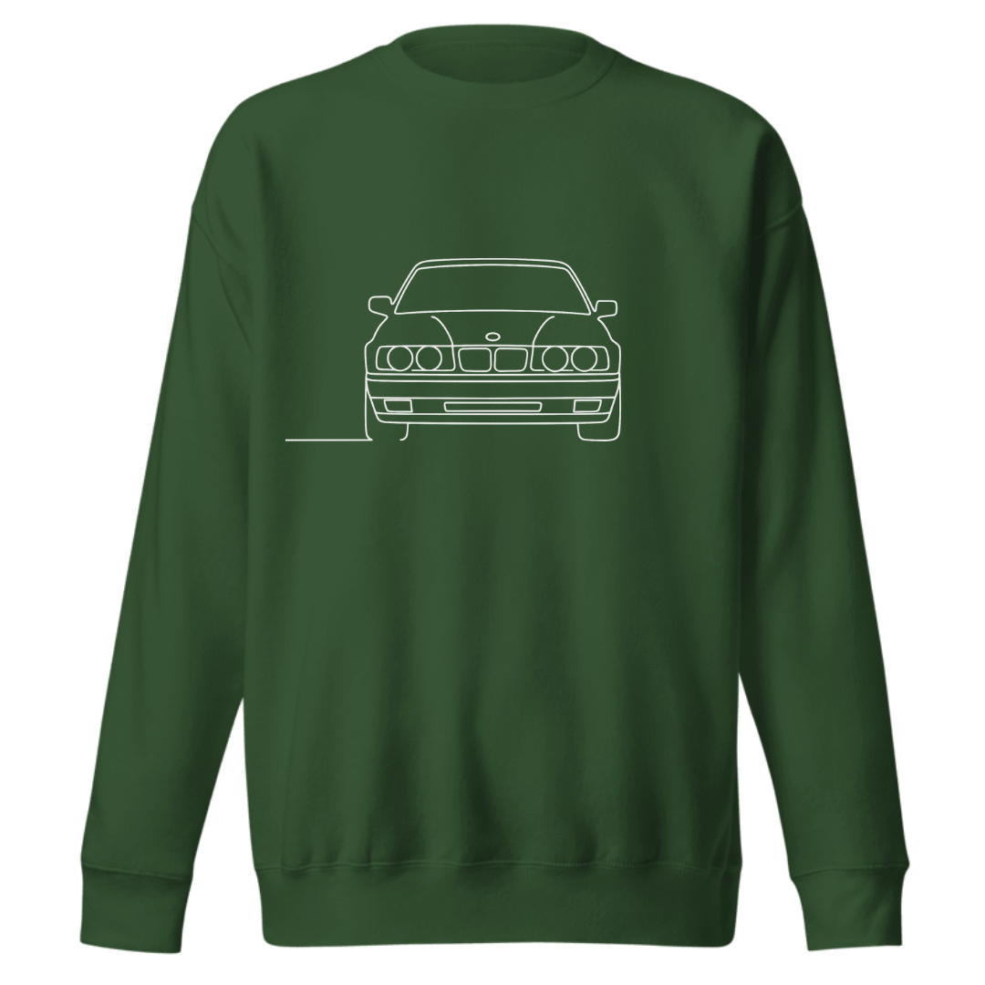 NAISKA BMW E34 Line-Art Premium Sweatshirt