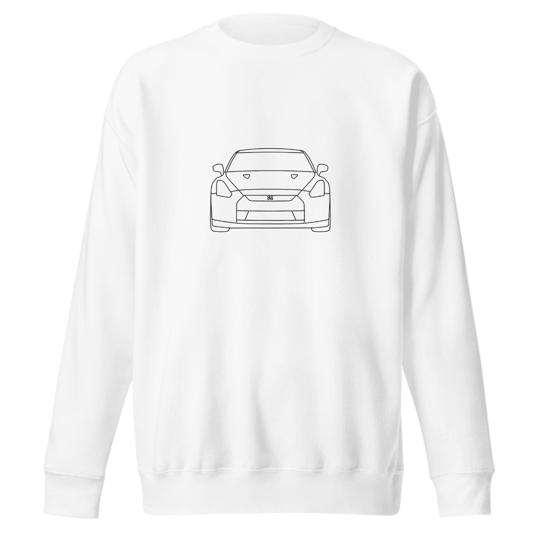 NAISKA Nissan GTR Line-Art Premium Sweatshirt