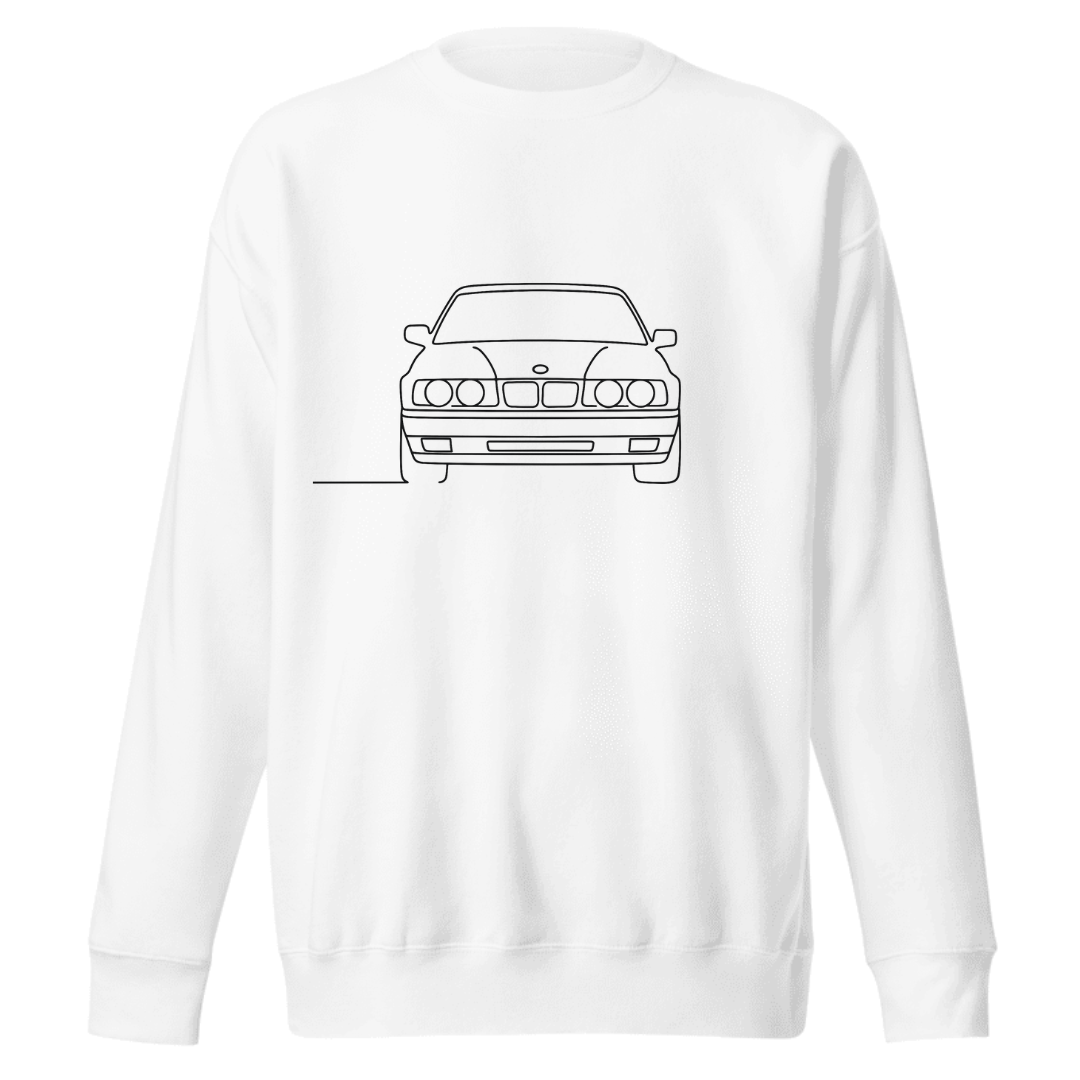 NAISKA BMW E34 Line-Art Premium Sweatshirt