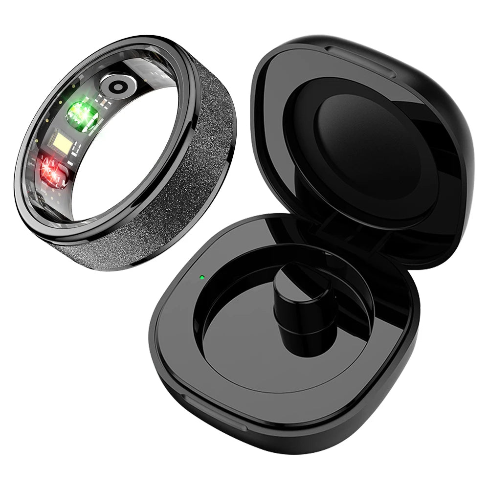 Smart Ring with Charging Case for Men & Women