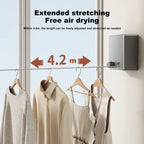 Retractable Clothesline Stainless Seel Pull-Out Clothes-Drying