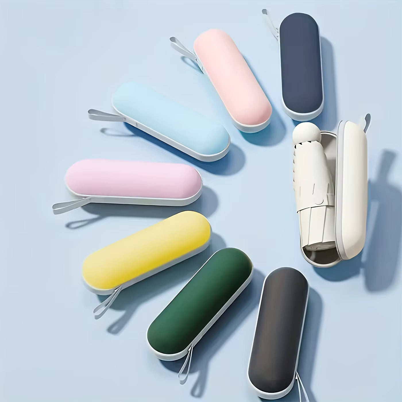 Portable Anti-Uv Mini Umbrella For Sunny And Rainy Days