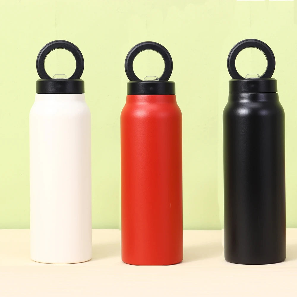 NAISKA HydraGrip™ 800ML Stainless Steel Bottle with Magnetic Phone Tripod