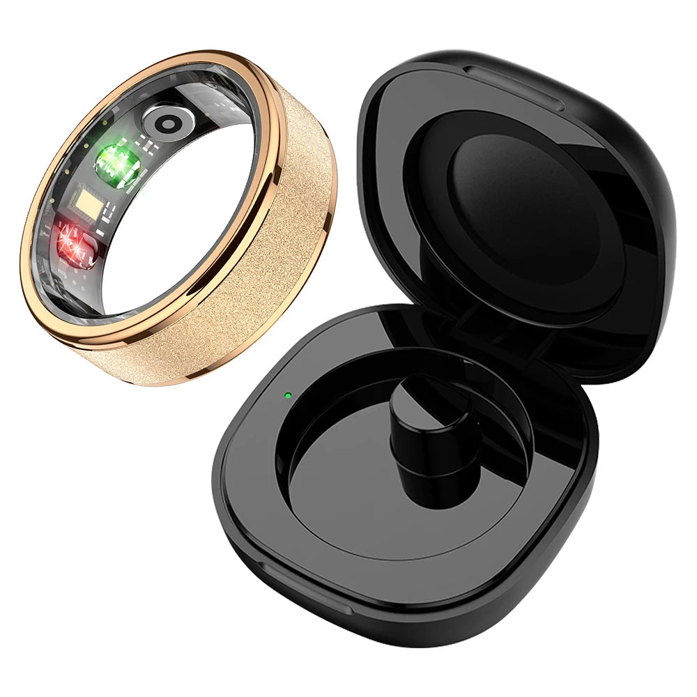 Smart Ring with Charging Case for Men & Women