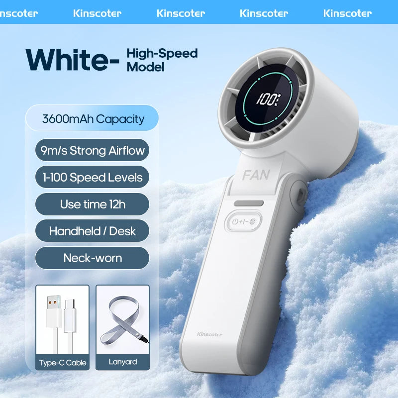 Rechargeable Electric Turbo Hand Fan