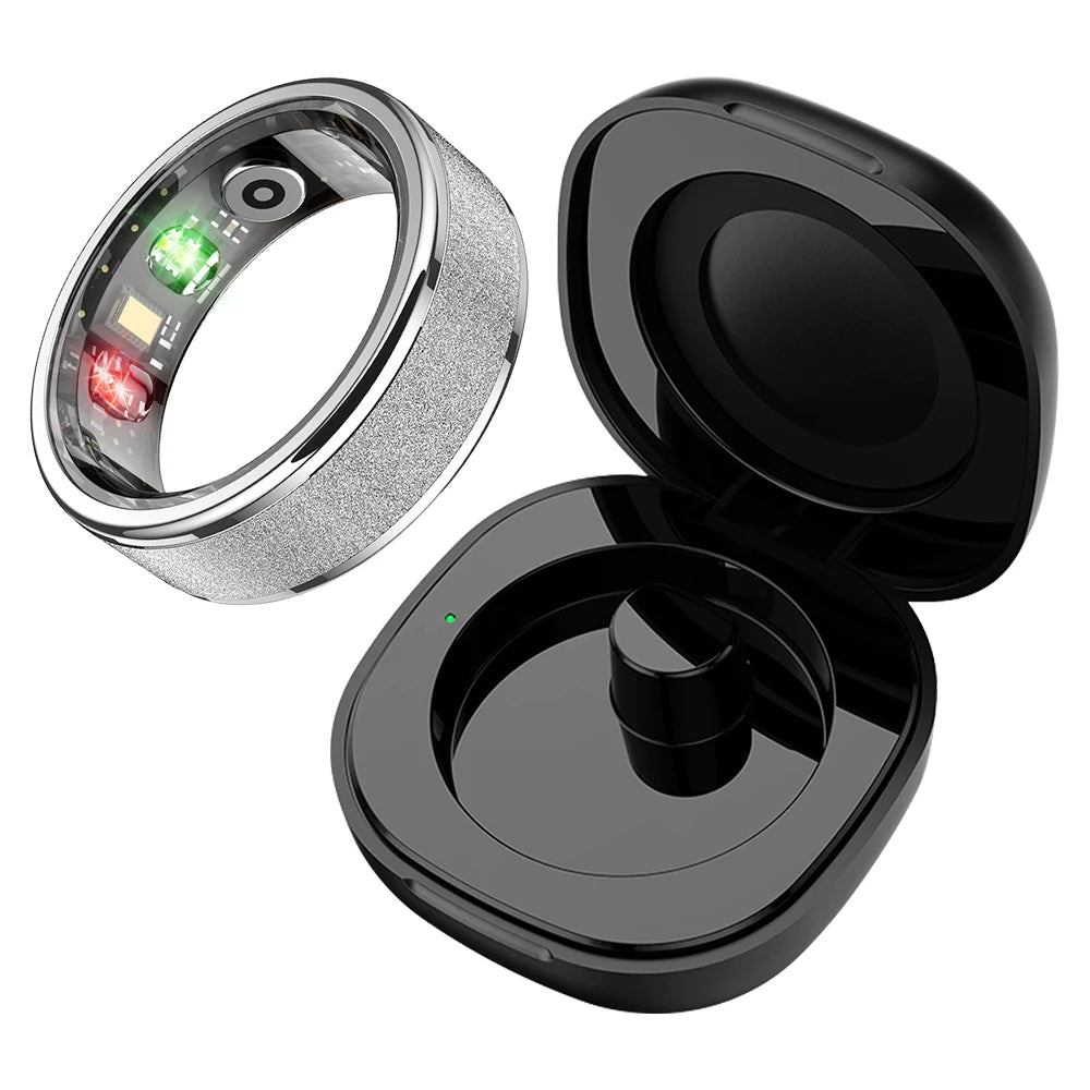 Smart Ring with Charging Case for Men & Women