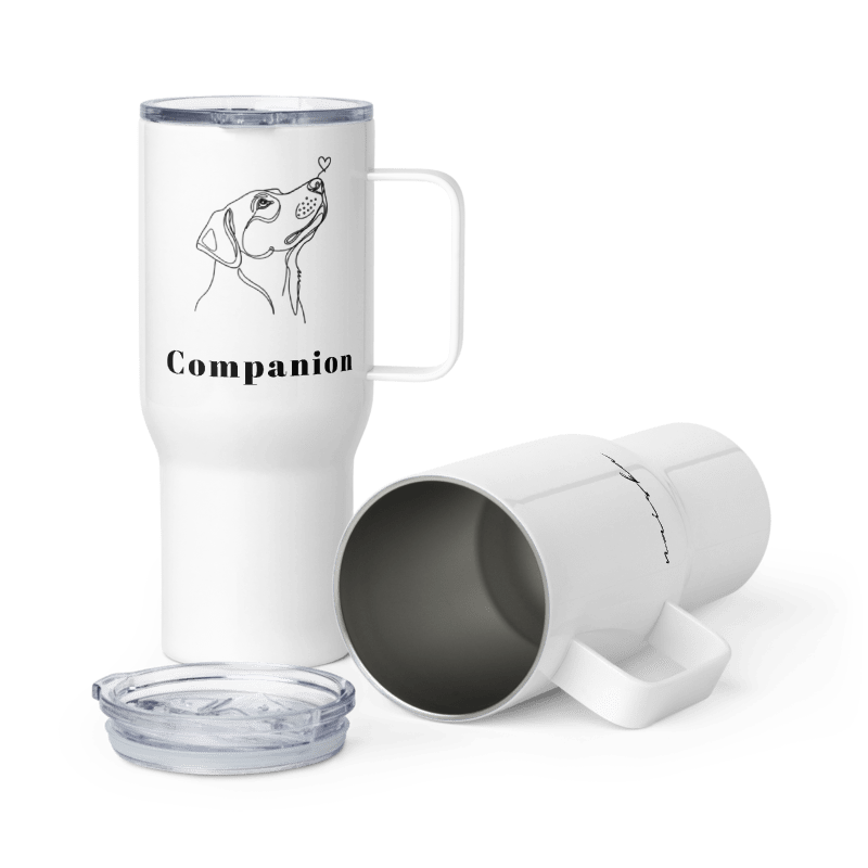Custom Pet Line-Art Travel Mug